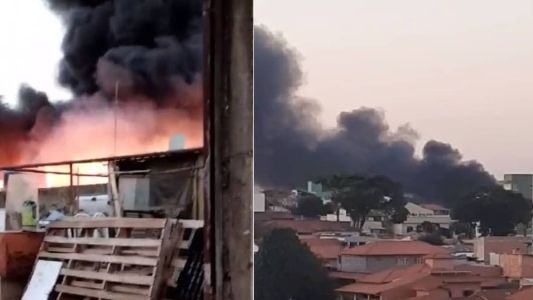 Incêndio é visto de vários pontos da capital mineira