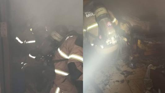 Incêndio em Ituiutaba (MG) mobilizou o Corpo de Bombeiros