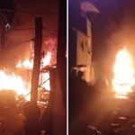 Incêndio em ônibus suplementar em BH atinge carro, trailer e rede elétrica; veja vídeo