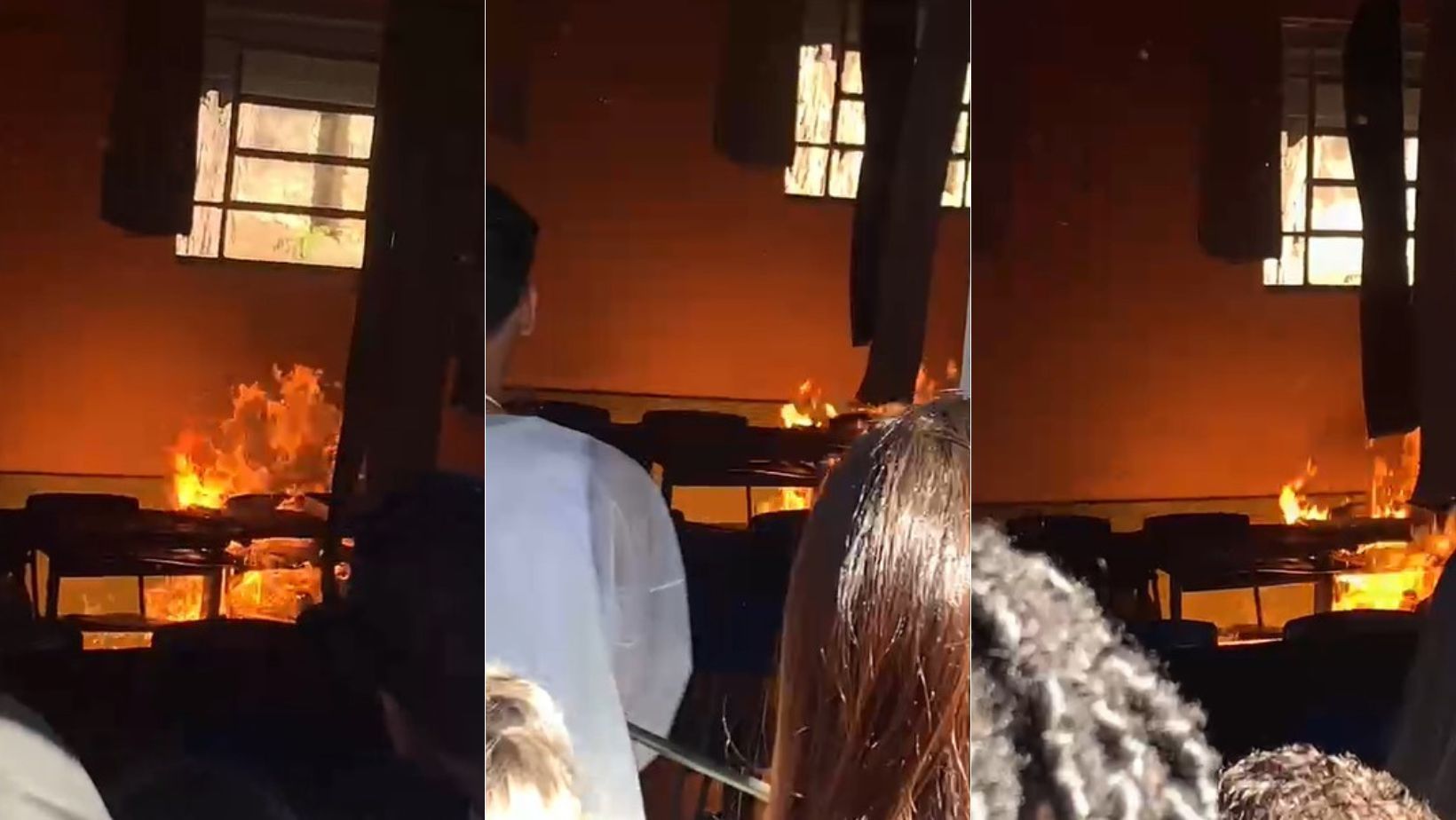 Vídeo: estudantes colocam fogo em sala após experimento no Barreiro, em BH