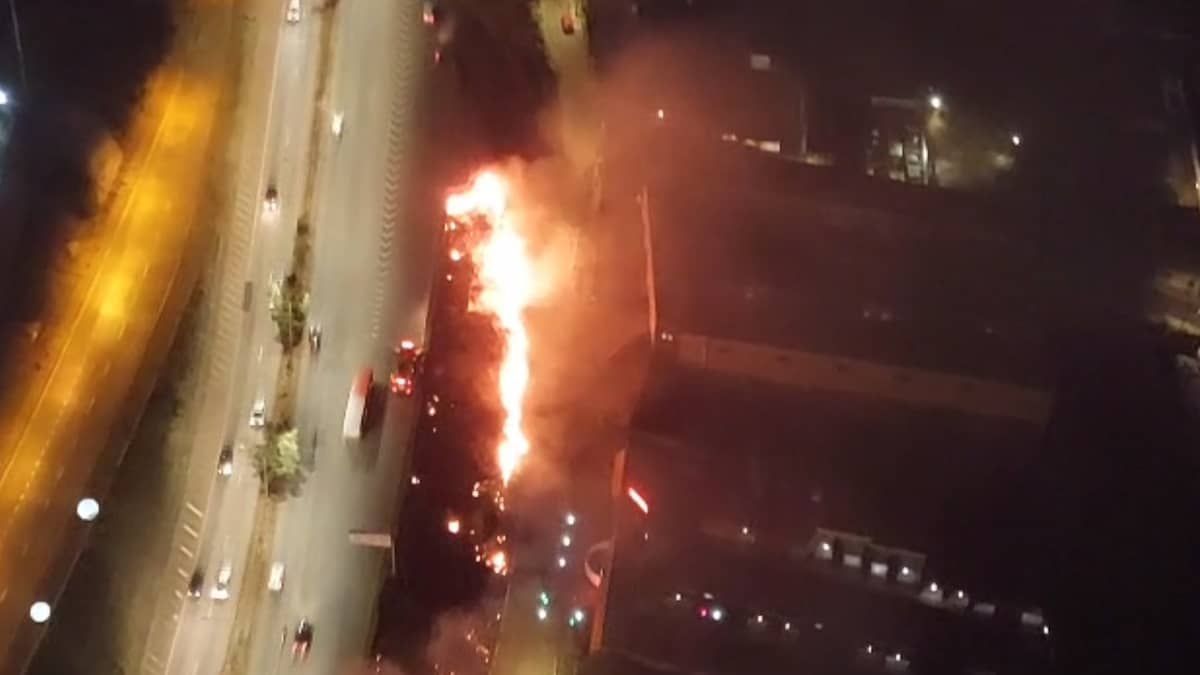 Vídeo: incêndios próximos ao metrô e às margens de rodovia atrapalham volta pra casa em BH