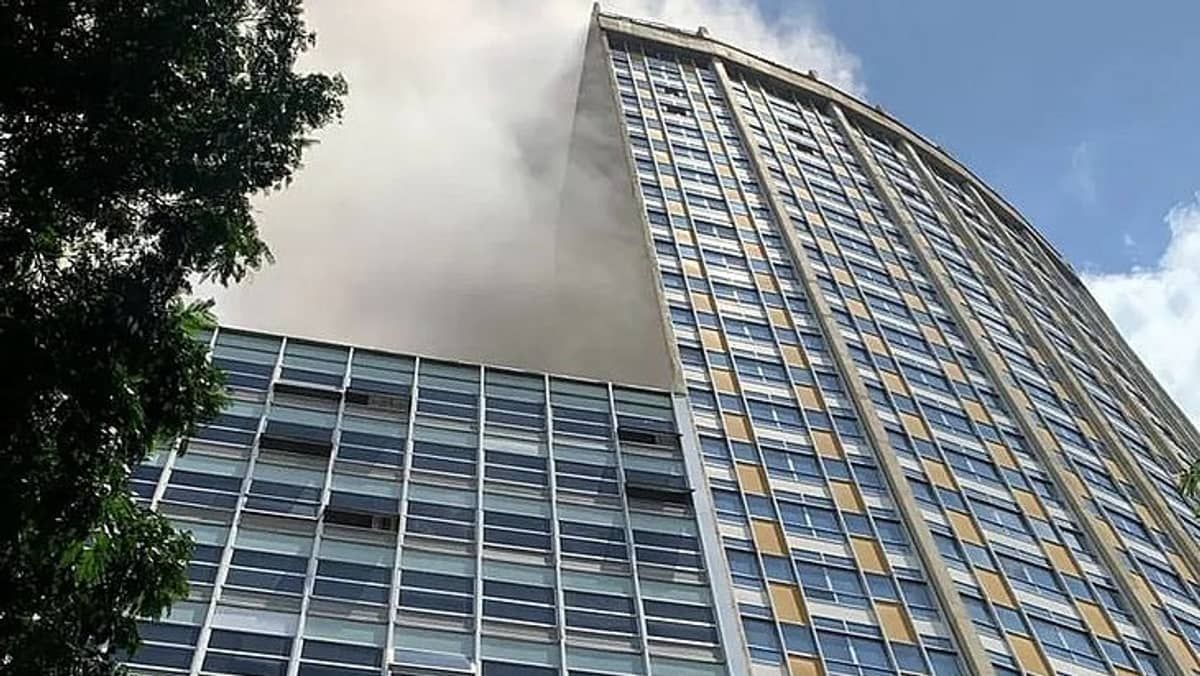 Moradores do Centro de BH permanecem sem luz quase 36 horas depois de incêndio no Othon Palace