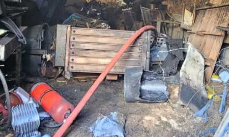 incêndio oficina mecânica juiz de fora - corpo de bombeiros divulgação