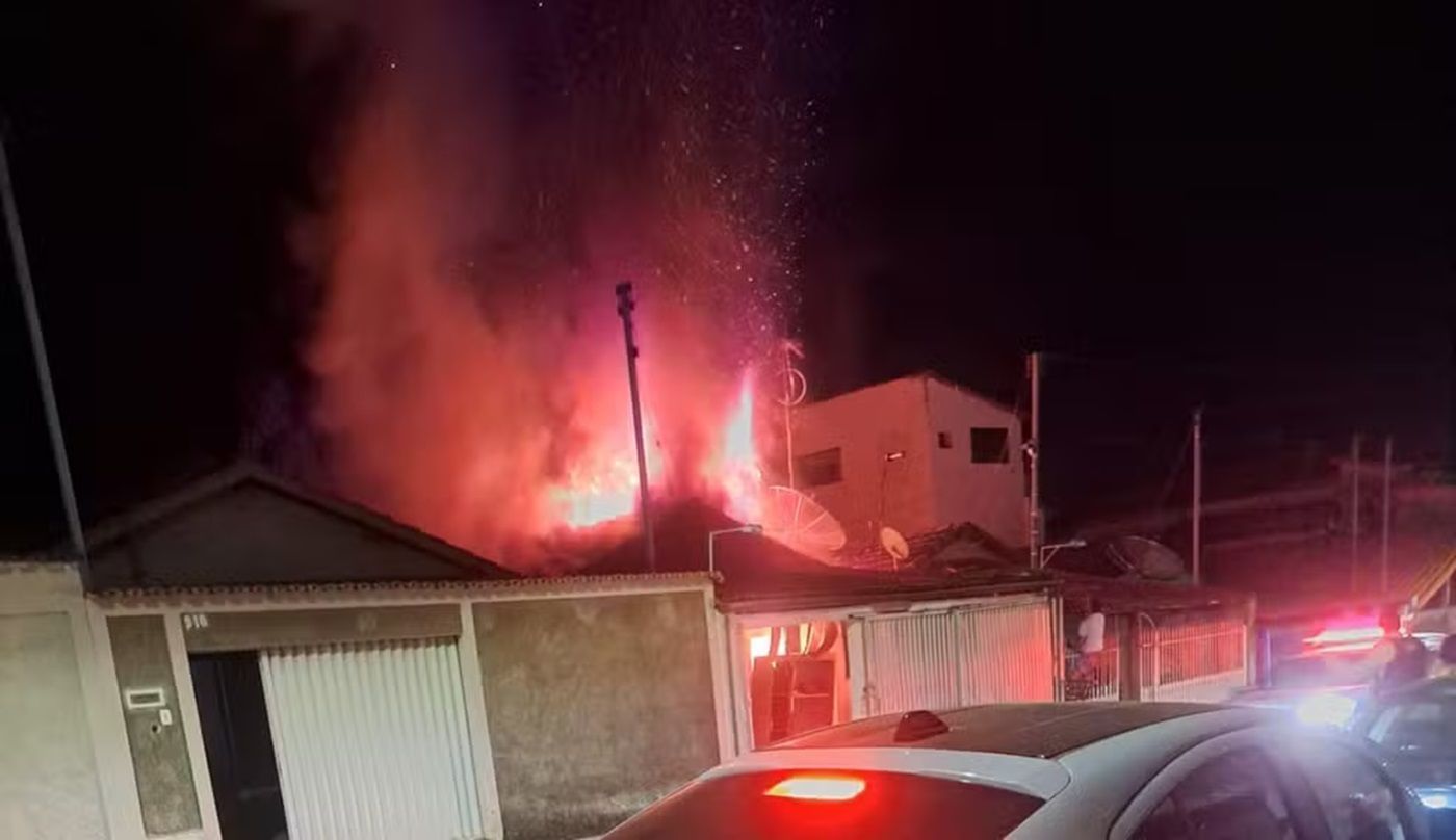 Quatro cachorros morrem carbonizados em cômodo de casa durante incêndio em MG