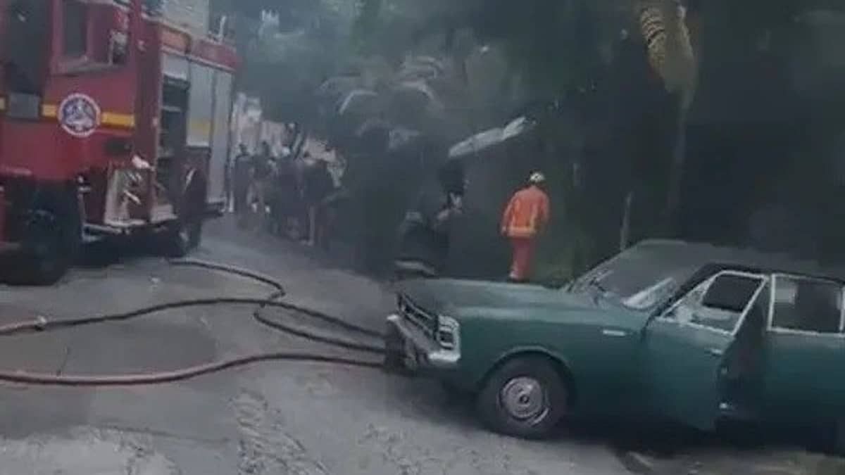 Casa de repouso com 21 pacientes pega fogo no bairro Jardim Vitória, em BH