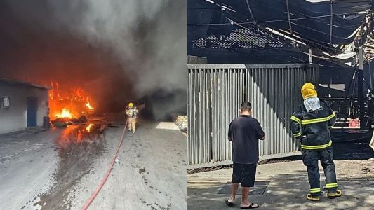 Incêndio que destruiu galpão em Betim, na Grande BH, causa prejuízo de R$ 1 milhão: ‘Reconstruir, né?’