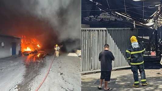 Incêndio que destruiu galpão em Betim, na Grande BH, causa prejuízo de R$ 1 milhão: ‘Reconstruir, né?’