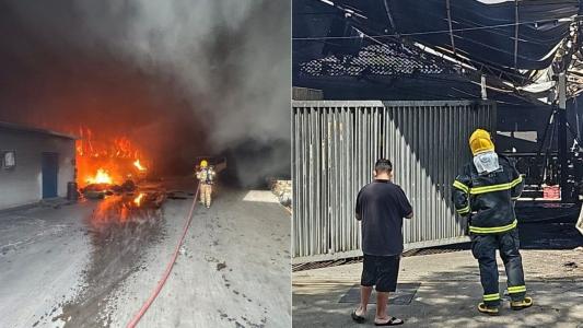 Incêndio que destruiu galpão em Betim, na Grande BH, causa prejuízo de R$ 1 milhão: ‘Reconstruir, né?’