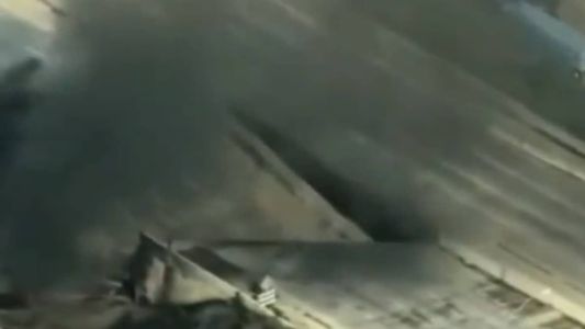 Incêndio teria causado desabamento de rodovia