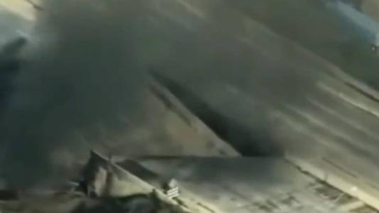 Incêndio teria causado desabamento de rodovia