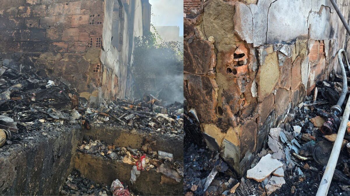 Incêndio em Vespasiano pode causar desabamento de casa; Bombeiros estão no local