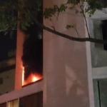 Apartamento pega fogo no bairro Castelo, em BH, e mobiliza bombeiros