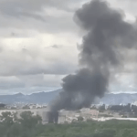 Vídeo: incêndio com risco de explosão atinge supermercado na MG-010