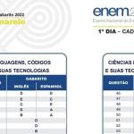 Gabarito Enem 2023 prova AMARELA: confira as respostas das questões