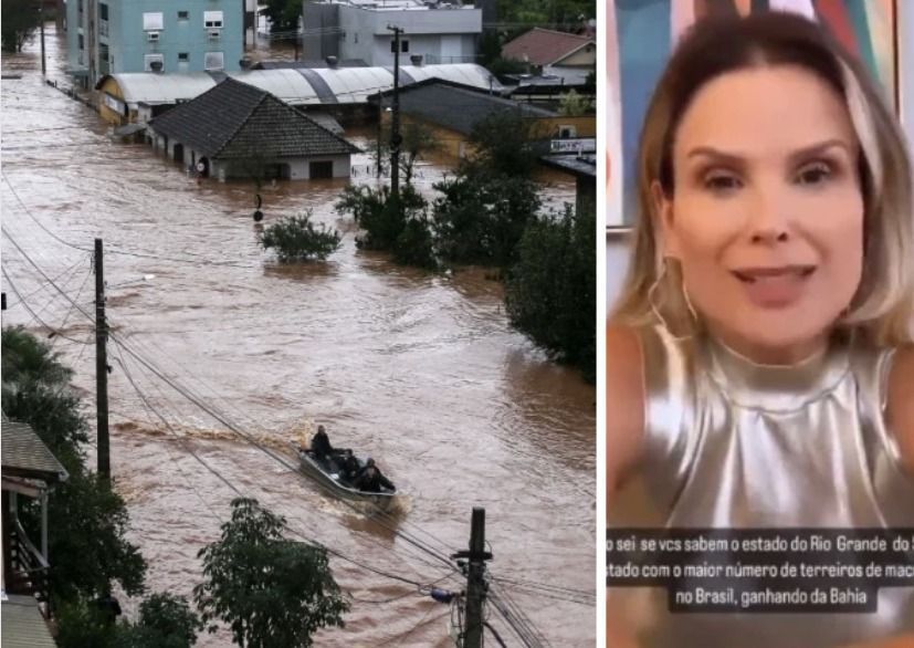 MP denuncia influenciadora que relacionou chuvas no RS a 'terreiros de macumba'