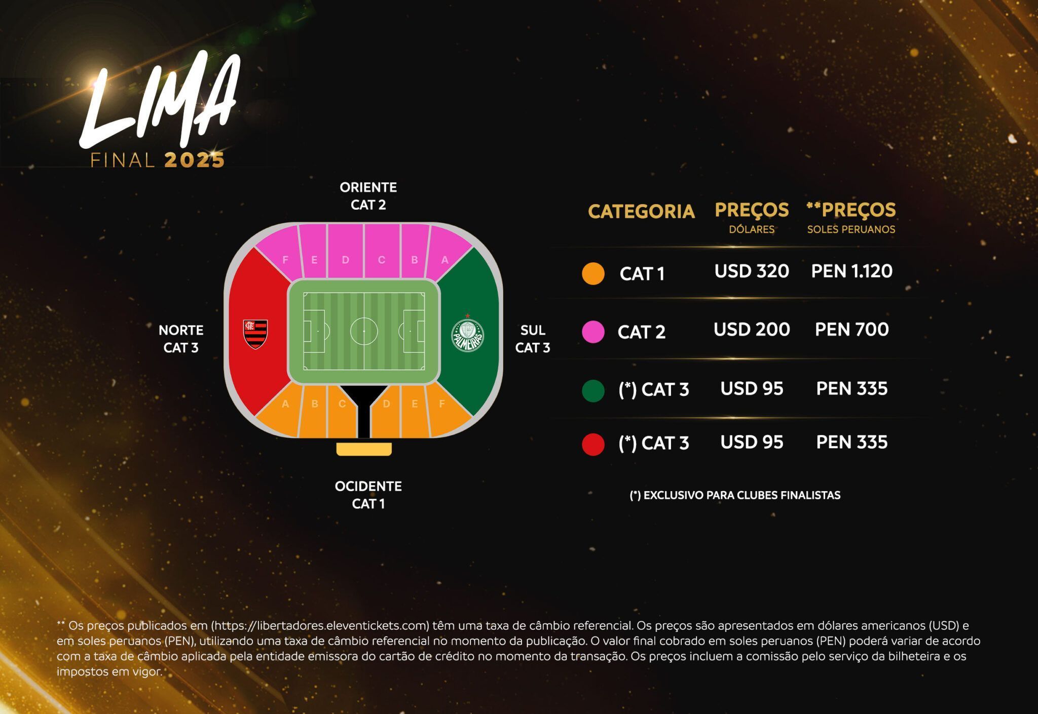 Palmeiras x Flamengo: como comprar e valor dos ingressos para final da Libertadores