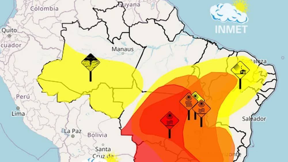 Calor: qual a diferença entre os alertas vermelho, laranja e amarelo do Inmet?