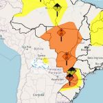Inmet emite alerta de perigo para onda de calor no Centro-Oeste e para tempestades no Sul