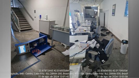 Homem destrói agência da Caixa e é preso pela PF no Rio; veja como ficou | CNN Brasil