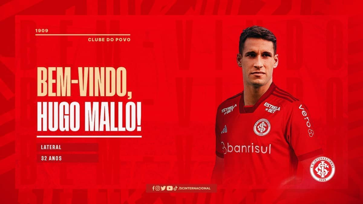 Inter anuncia contratação do lateral-direito espanhol Hugo Mallo