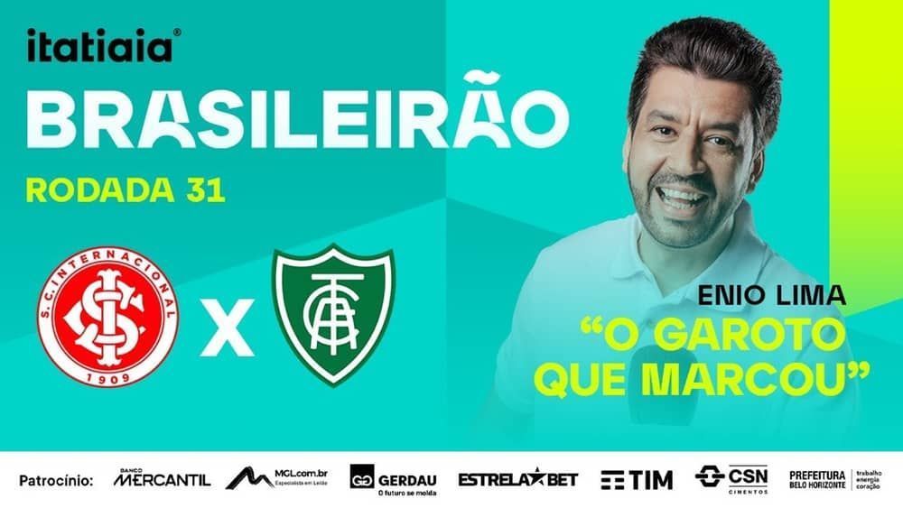 Internacional x América: assista, ao vivo, à transmissão da Itatiaia