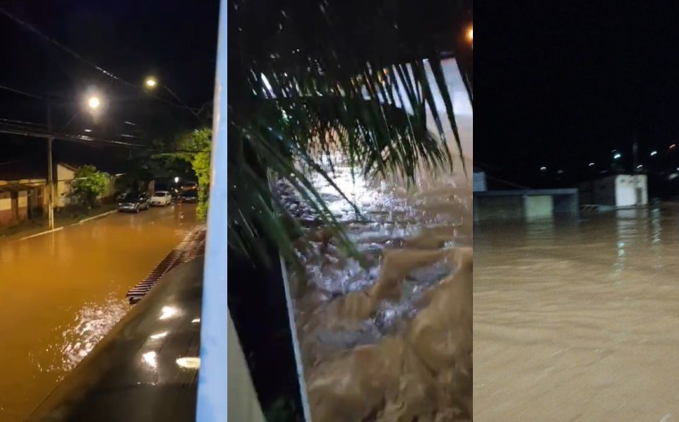 Chuva intensa causa novos alagamentos no Norte de Minas; crianças, idosos e mulher grávida são resgatados