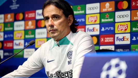 Inzaghi em coletiva de imprensa