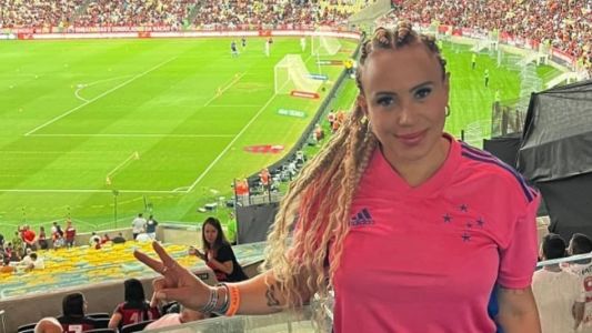 Ione Nazário de Lima esteve no Maracanã para ver Flamengo x Cruzeiro