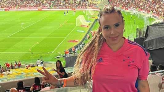 Ione Nazário de Lima esteve no Maracanã para ver Flamengo x Cruzeiro