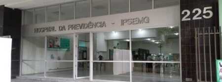 Portaria do Hospital da Previdência do Ipsemg, em Belo Horizonte