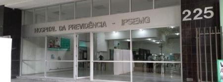 Portaria do Hospital da Previdência do Ipsemg, em Belo Horizonte