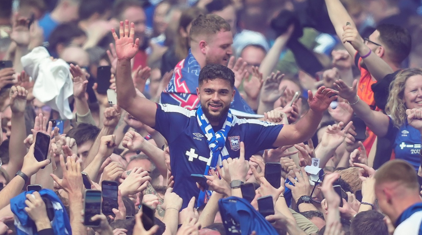 Ipswich Town está de volta à Premier League após 22 anos