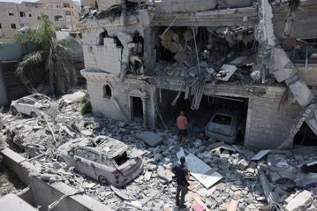 Prédio em Israel destruído após ataque do Irã