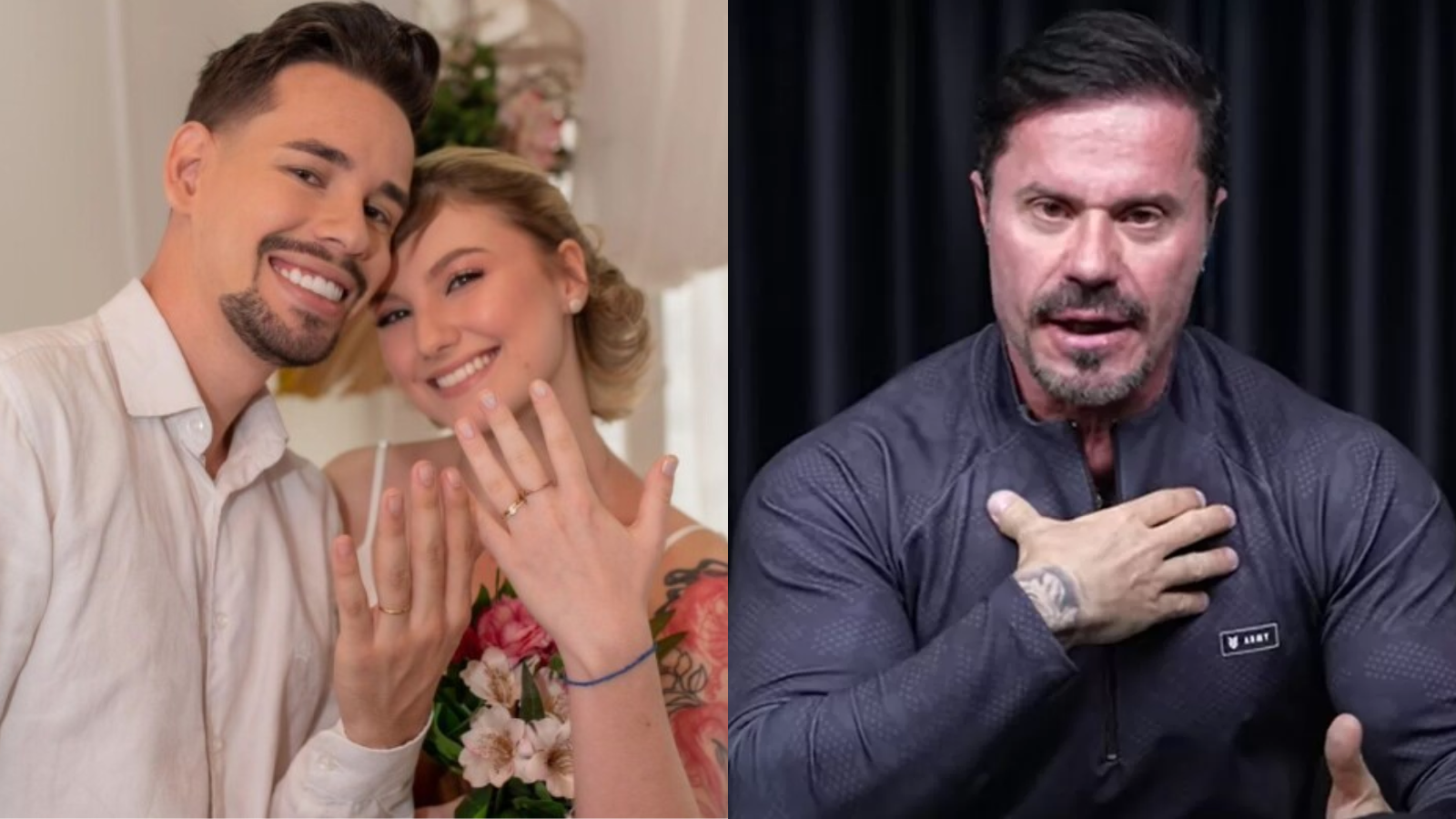 Casamento de Isabel Veloso teve participação de Renato Cariani, réu por tráfico de drogas