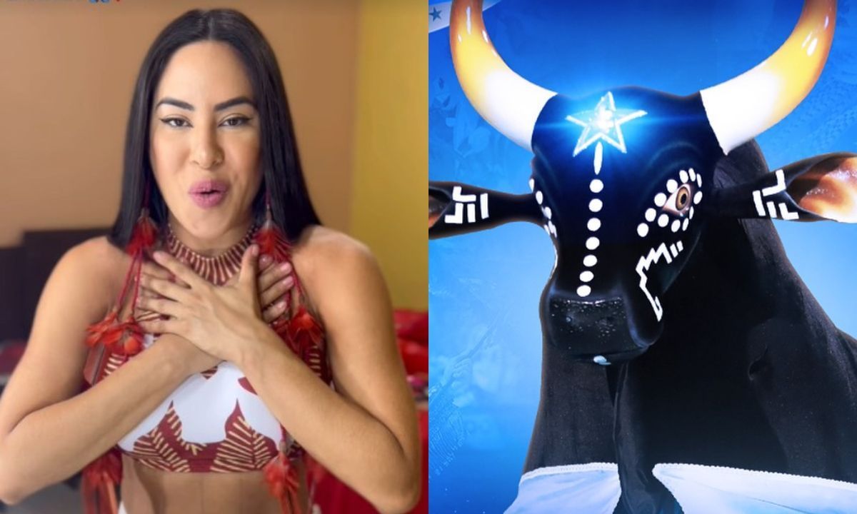 Isabelle, do BBB 24, parabeniza Caprichoso após vitória no Festival de Parintins