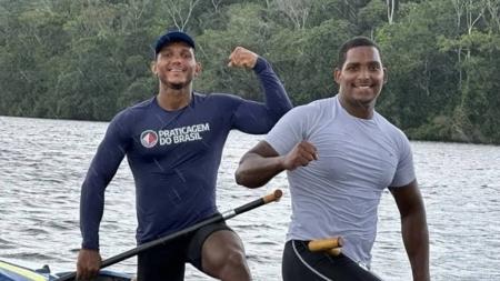 Isaquias Queiroz está treinando em Ilhéus, na Bahia
