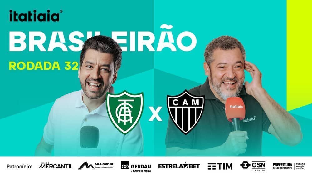 América x Atlético: assista, ao vivo, à transmissão da Itatiaia