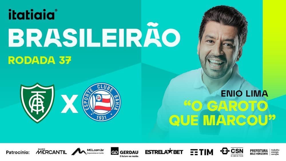 América x Bahia: assista, ao vivo, à transmissão da Itatiaia