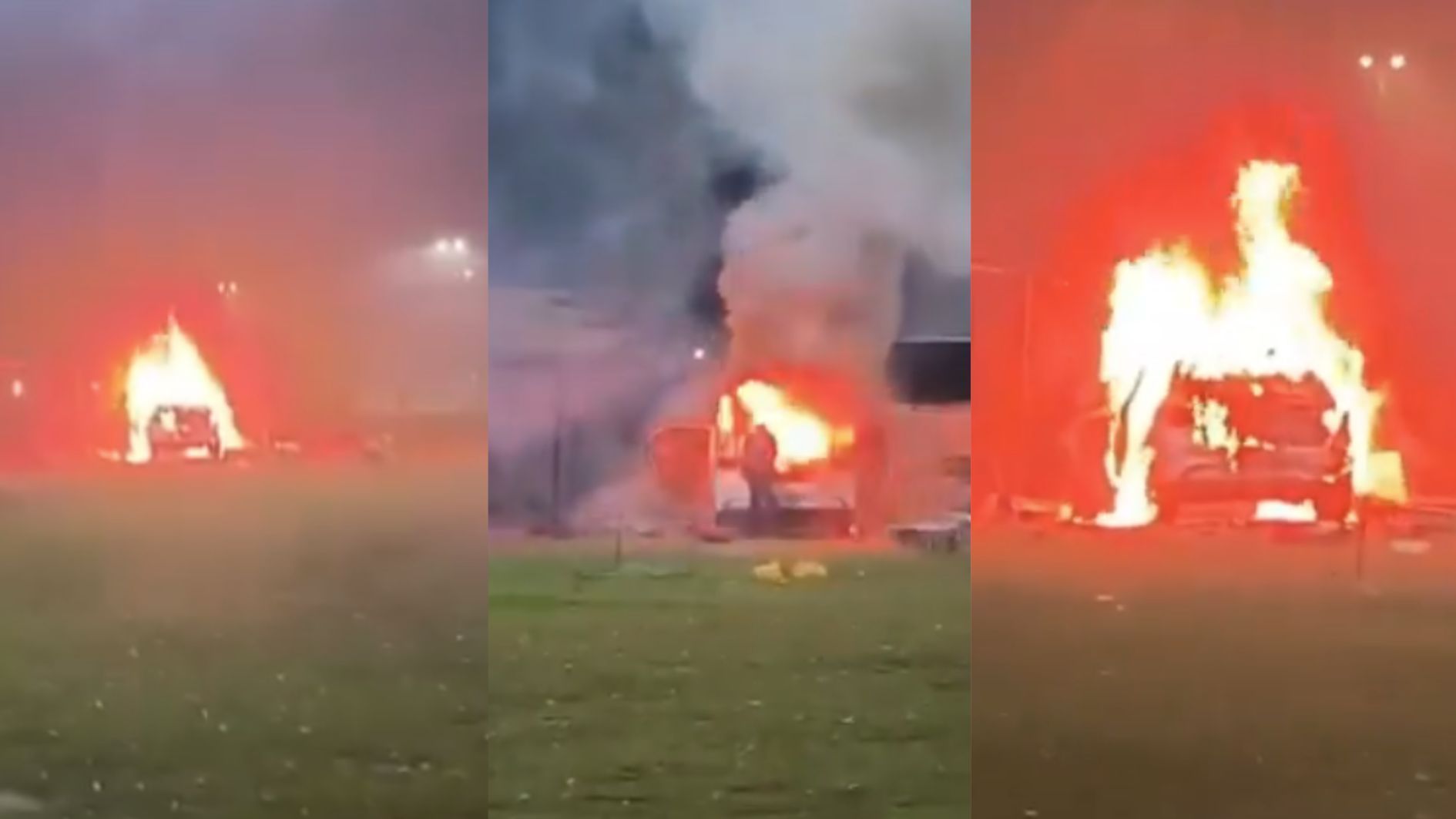 Fogos de artifício explodem dentro de carro após Réveillon em Roraima