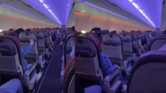 Avião da Latam enfrenta granizo e forte turbência logo após a decolagem em Chapecó