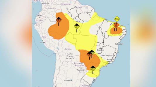 Brasil tem combo de alertas de tempestade, granizo, vendaval e chuva para 17 estados