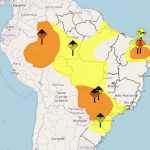 Brasil tem combo de alertas de tempestade, granizo, vendaval e chuva para 17 estados