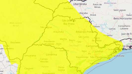 São Paulo está sob alerta de tempestade