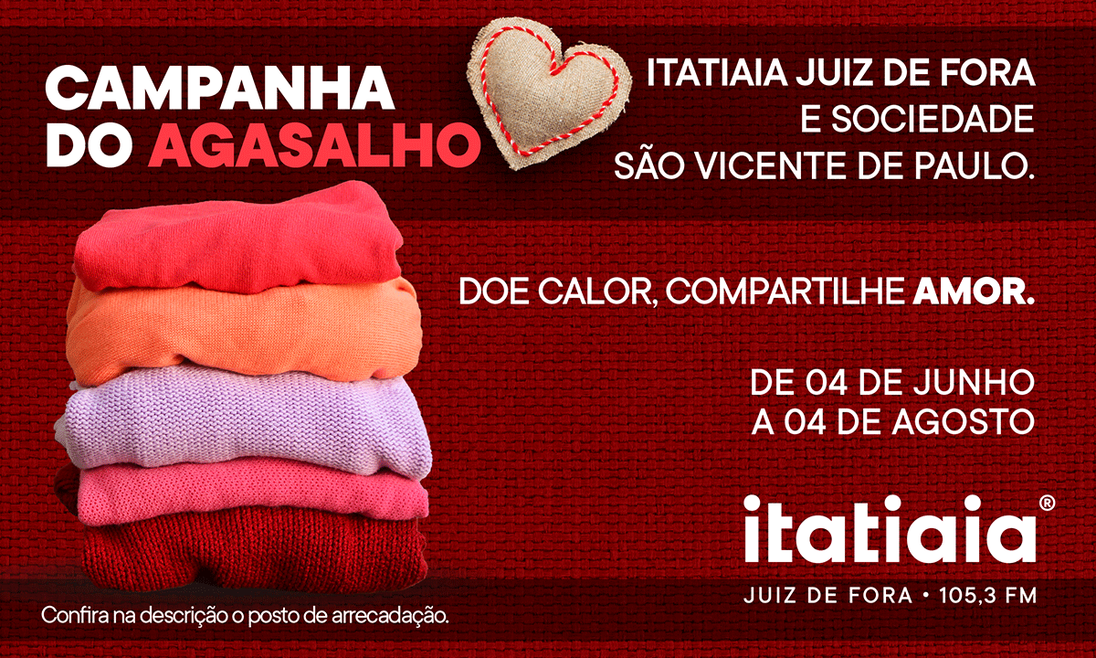 'Doe amor. Compartilhe calor': Itatiaia e Vicentinos lançam campanha do agasalho