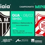 Atlético x Democrata-SL: acompanhe o jogo no YouTube da Itatiaia