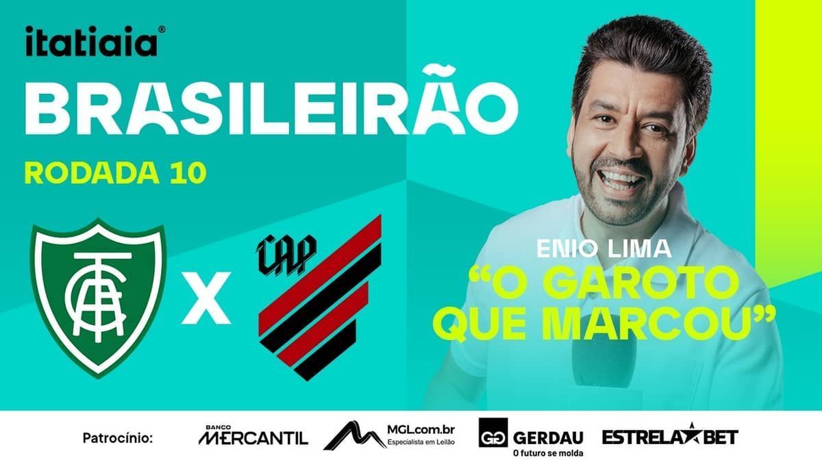 América x Athletico-PR: assista, ao vivo, à transmissão da Itatiaia