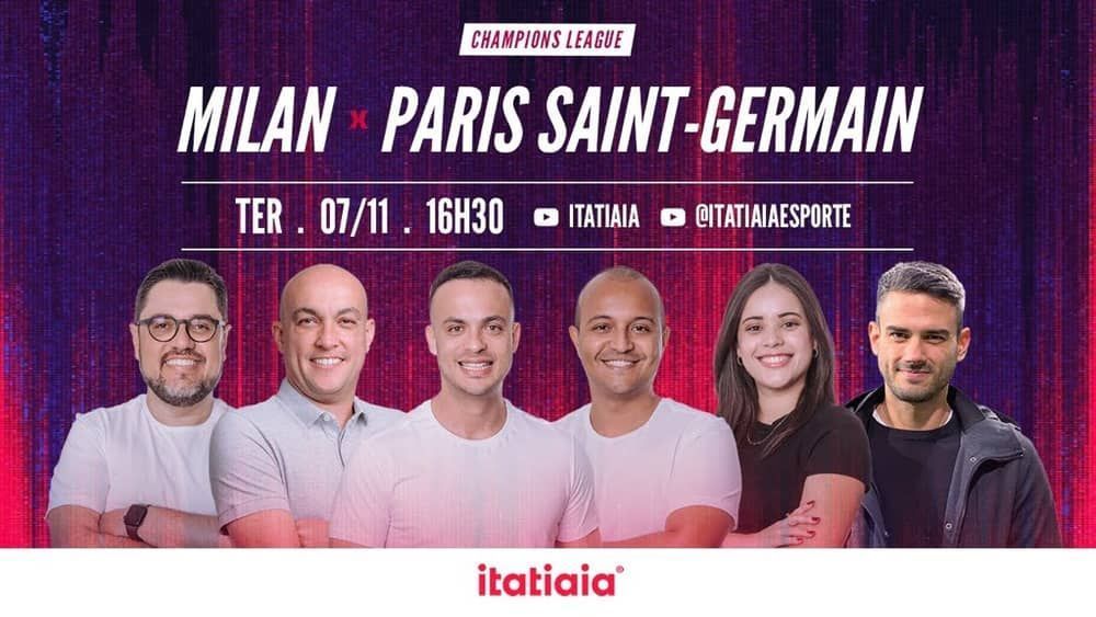 Milan x Paris Saint-Germain: assista, ao vivo, à transmissão da Itatiaia
