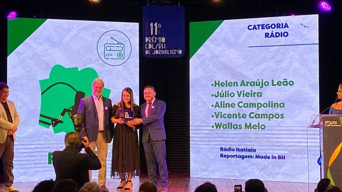 Prêmio CDL/BH de Jornalismo: Itatiaia leva terceiro lugar na categoria Rádio com reportagem 'Made in BH'