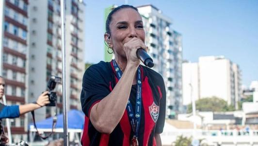 Ivete Sangalo comandou a festa do título do Vitória