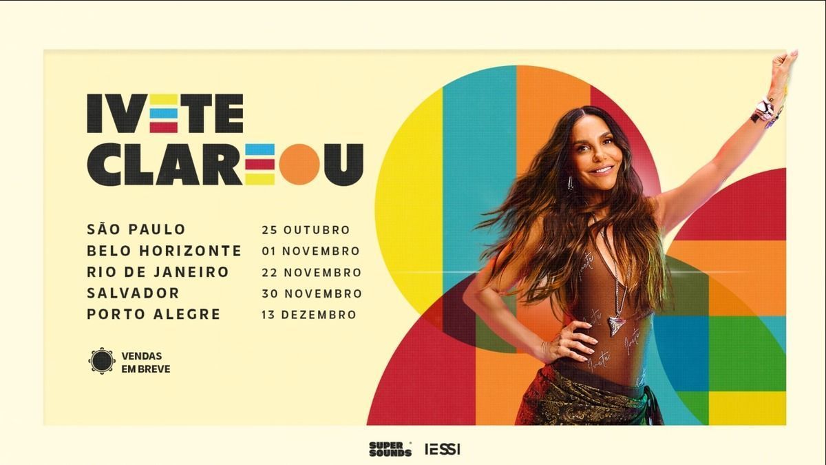 Ivete Sangalo traz turnê 'Ivete Clareou' a BH: saiba data